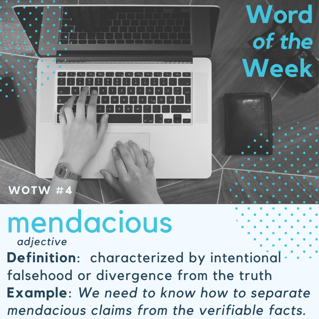 WOTW #4: Mendacious * ZINFINITY CONSULTING